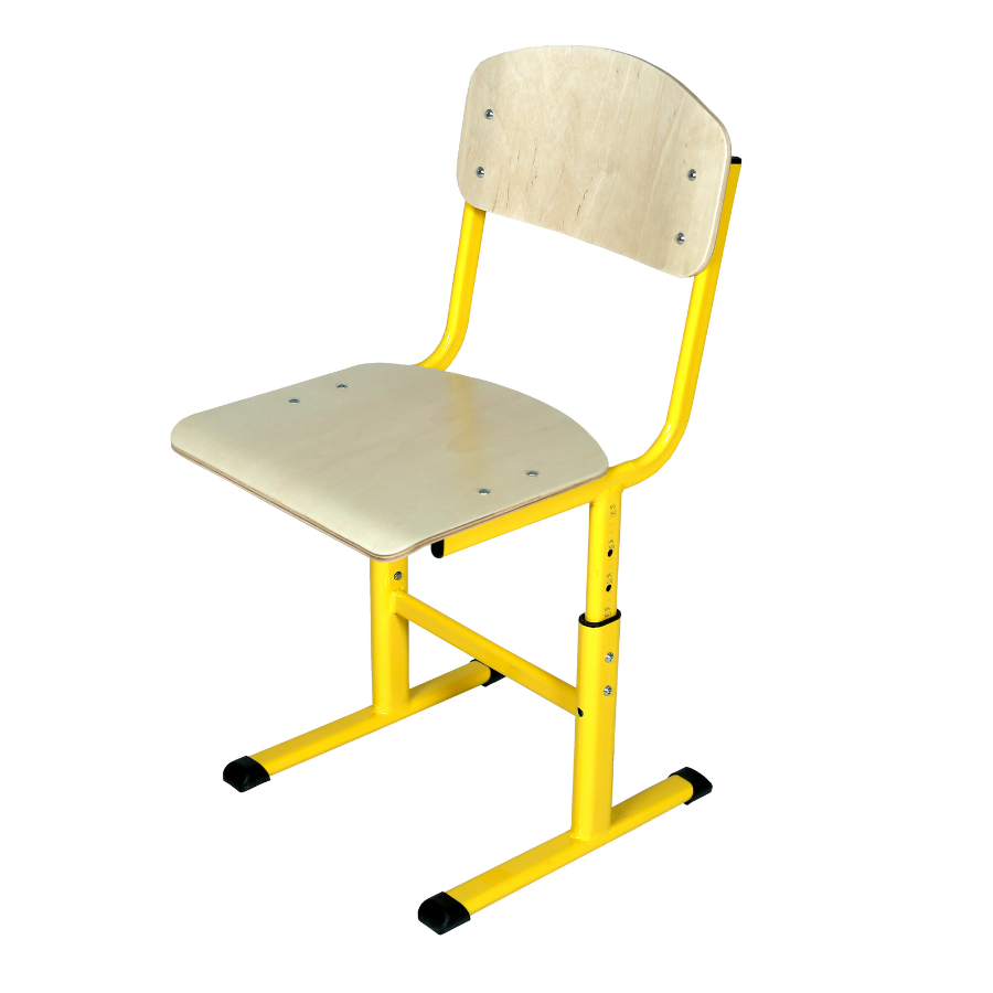 Стілець Т-подібний на плоскоовальній трубі, регулюється на ростові групи №2-5, АЛМАНТ, 325х445х625-745